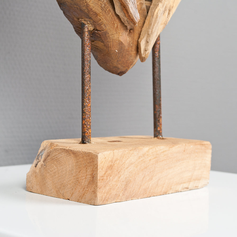 Herz-Figur HATI ca. H40cm aus massivem Teak