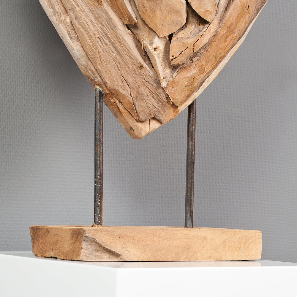 Herz-Figur HATI ca. H60cm aus massivem Teak