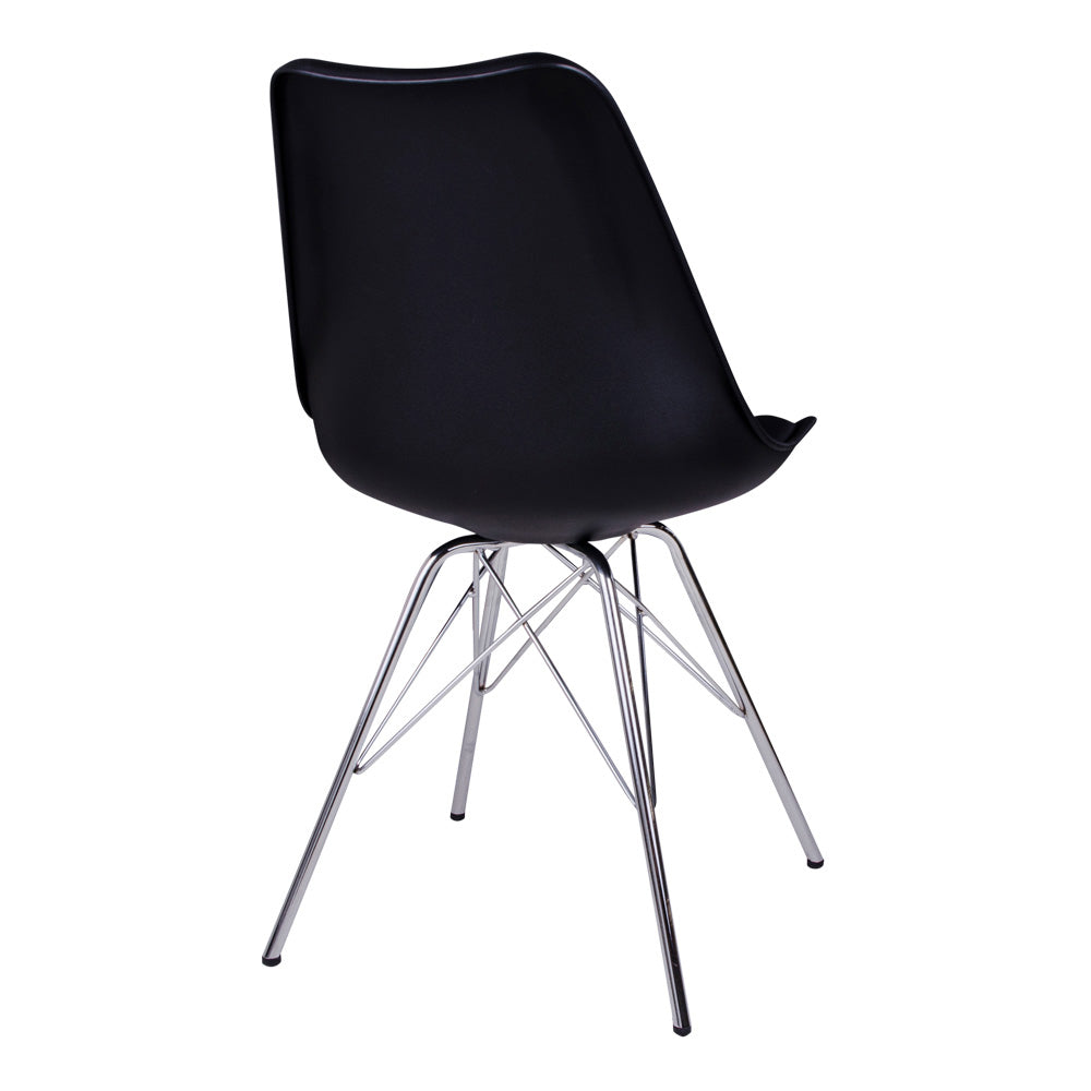 Klassiker Stuhl SCANDINAVIA (2er Set) schwarz