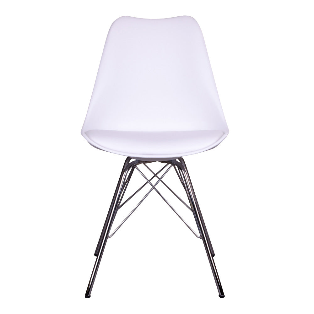 Klassiker Stuhl SCANDINAVIA (2er Set) weiss