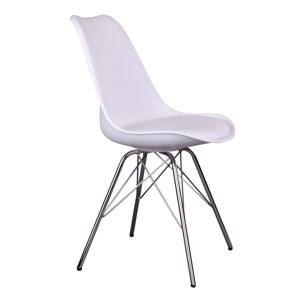 Klassiker Stuhl SCANDINAVIA (2er Set) weiss