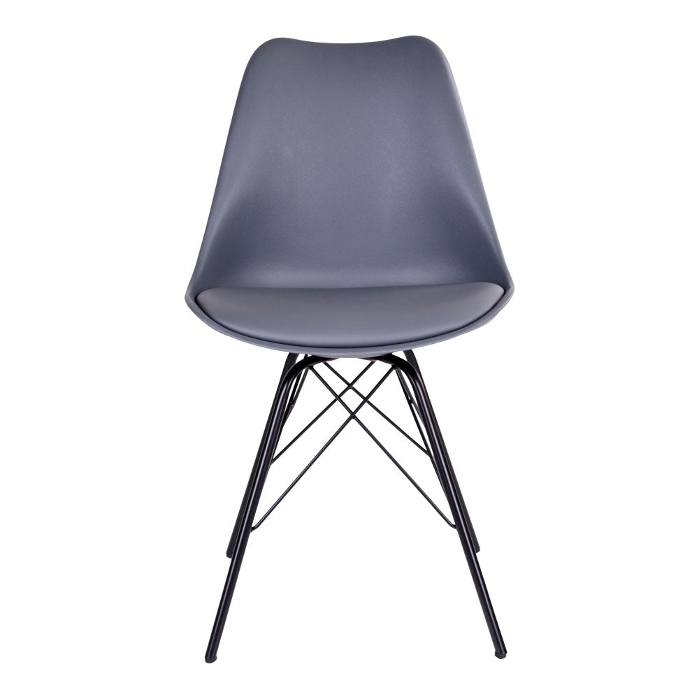 Klassiker Stuhl SCANDINAVIA (2er Set) grau