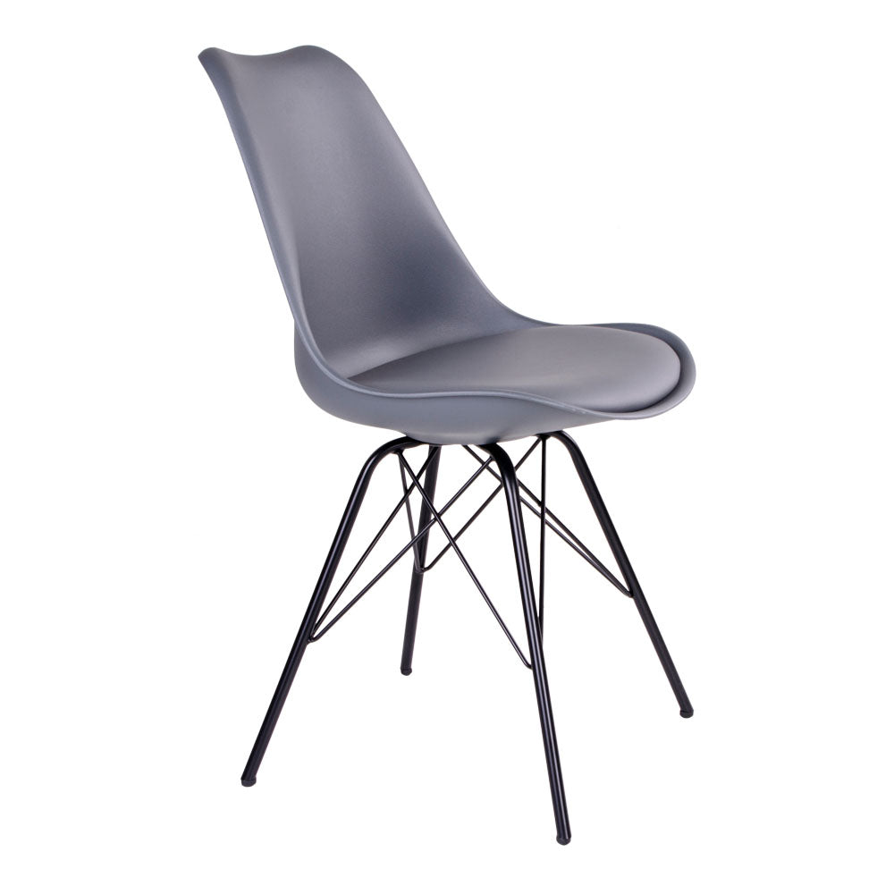 Klassiker Stuhl SCANDINAVIA (2er Set) grau