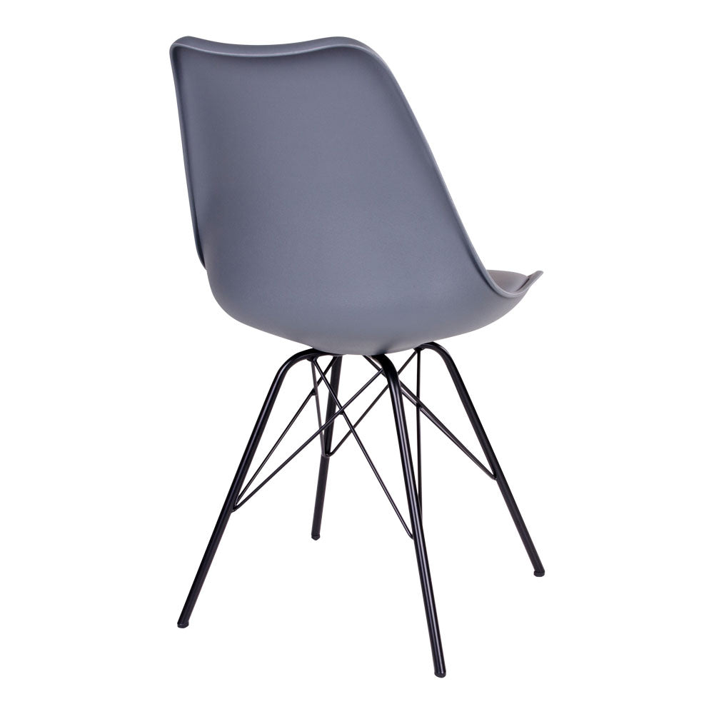 Klassiker Stuhl SCANDINAVIA (2er Set) grau