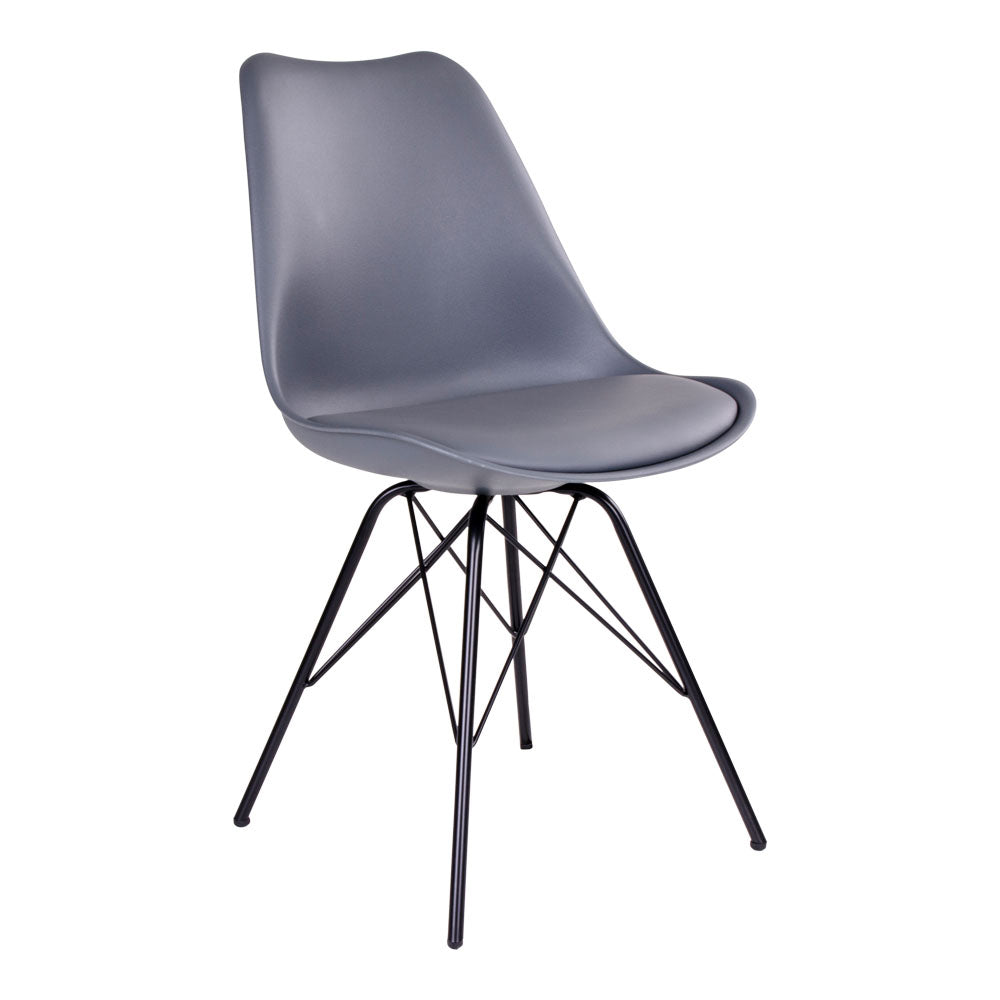Klassiker Stuhl SCANDINAVIA (2er Set) grau