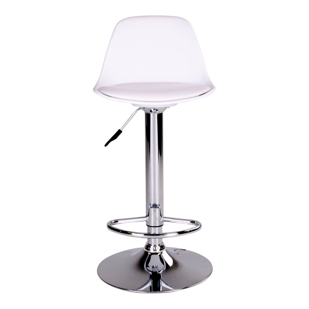 Moderner Barhocker STRODAL (2er Set) weiss