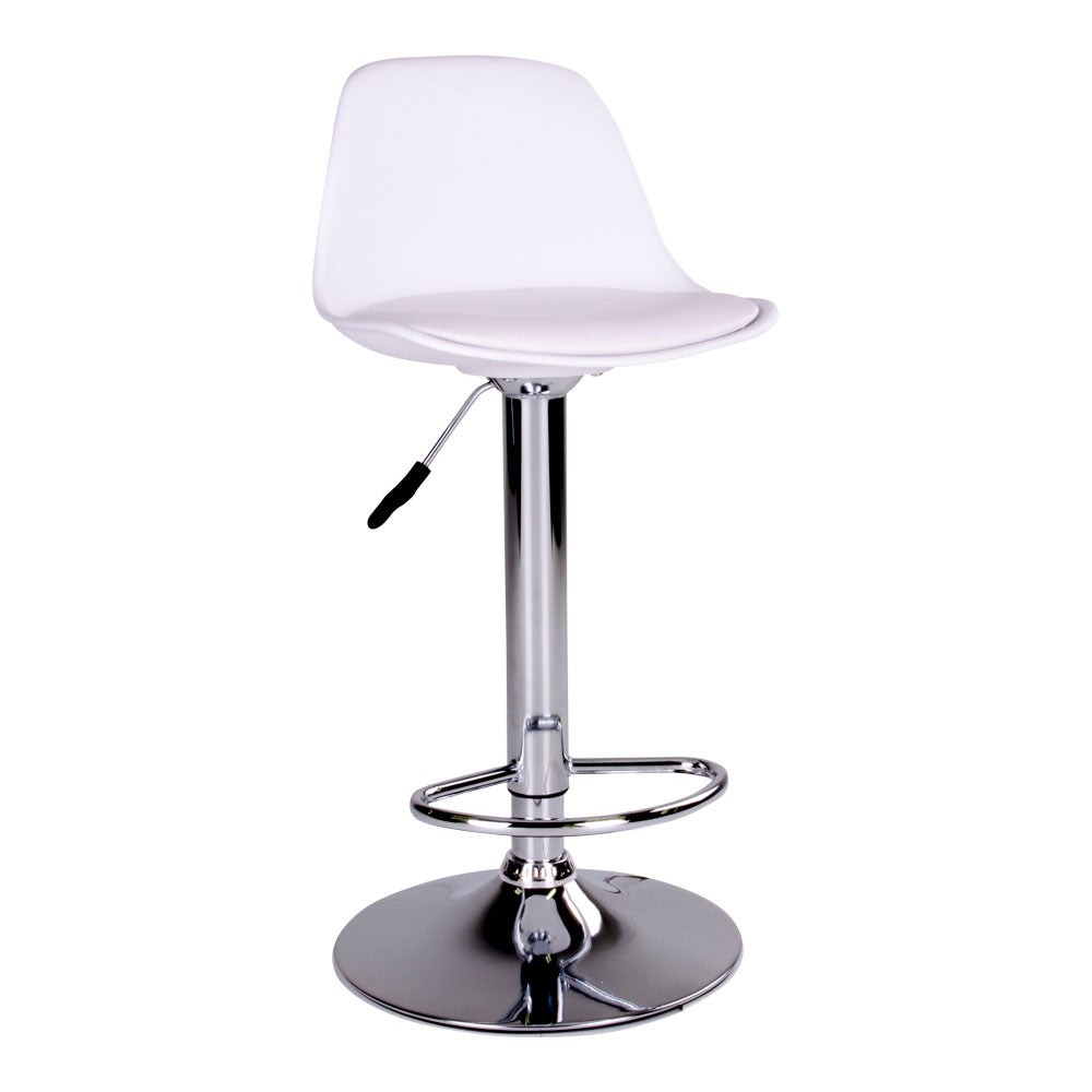 Moderner Barhocker STRODAL (2er Set) weiss
