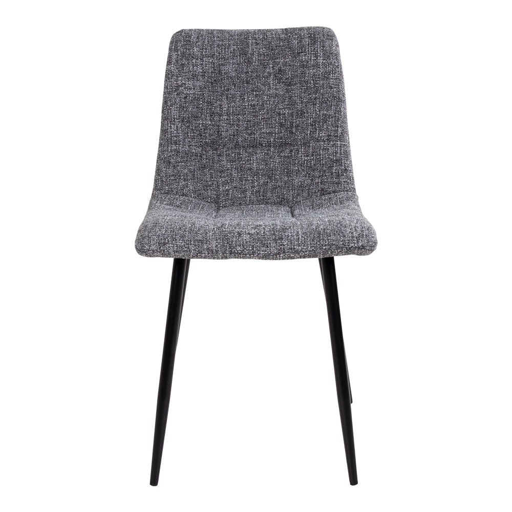 Moderner Stuhl LEIRIA  (2er Set) grau