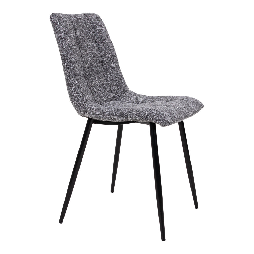 Moderner Stuhl LEIRIA  (2er Set) grau