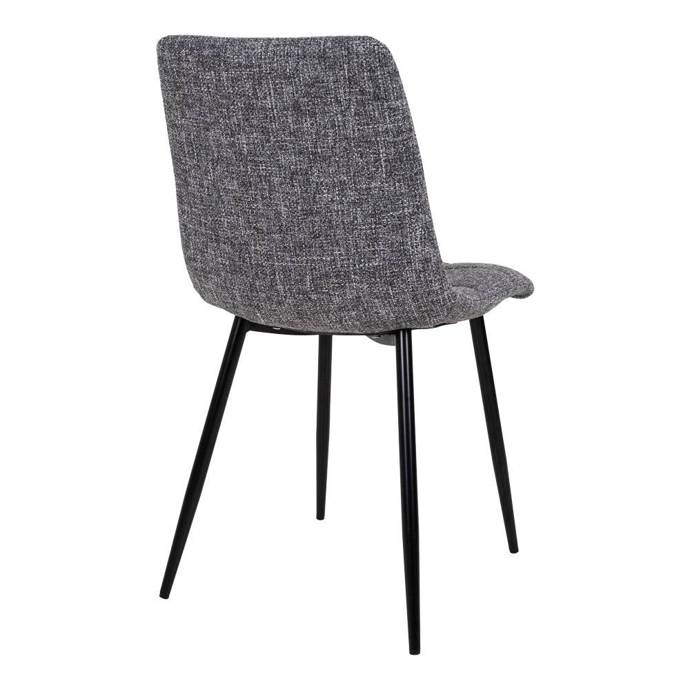 Moderner Stuhl LEIRIA  (2er Set) grau