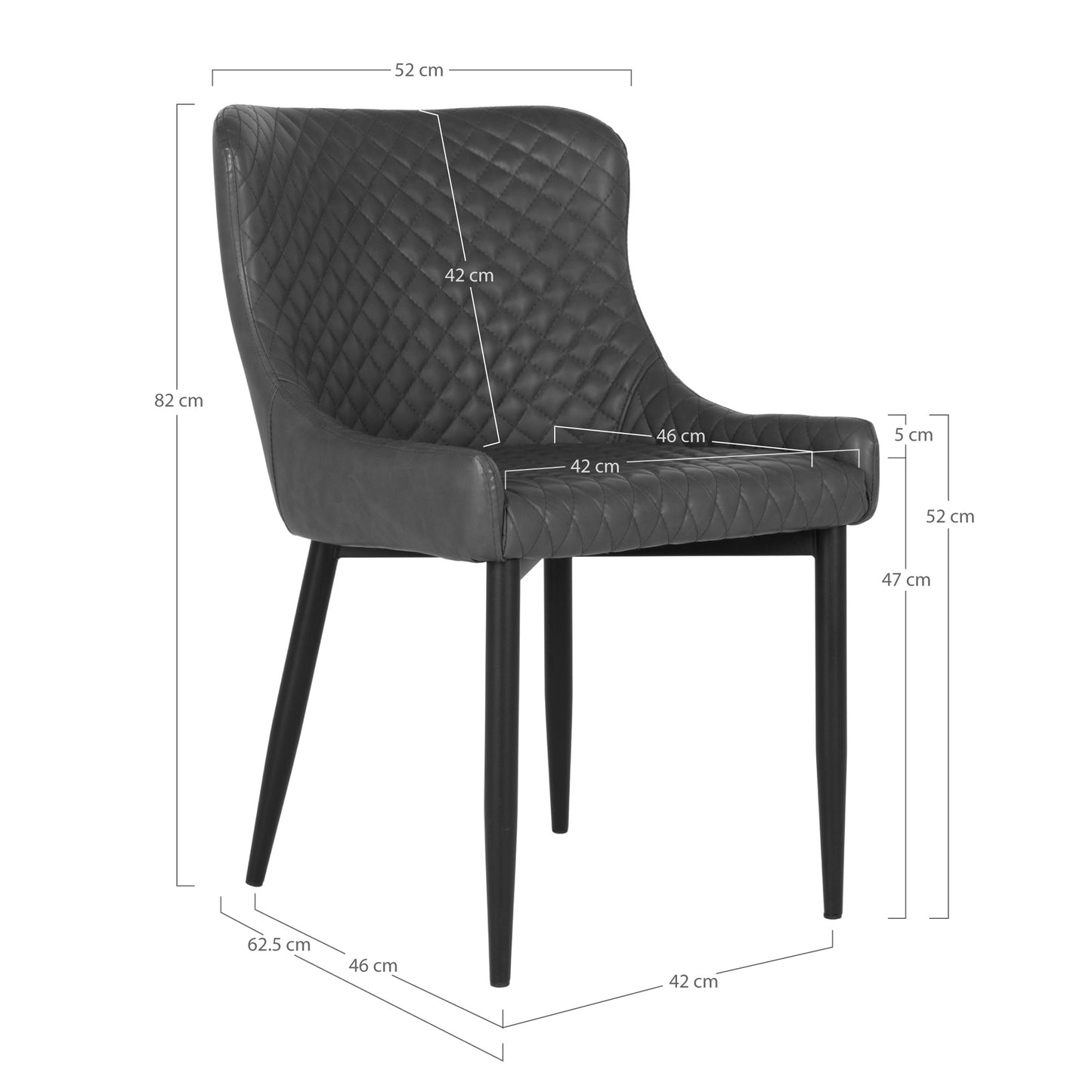 Lounge Stuhl BORDEAUX grau