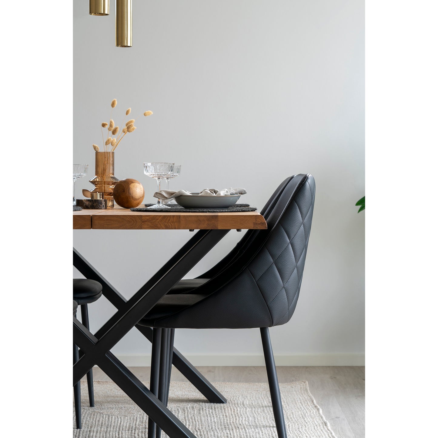 Design Stuhl LAGOS (2er Set) schwarz