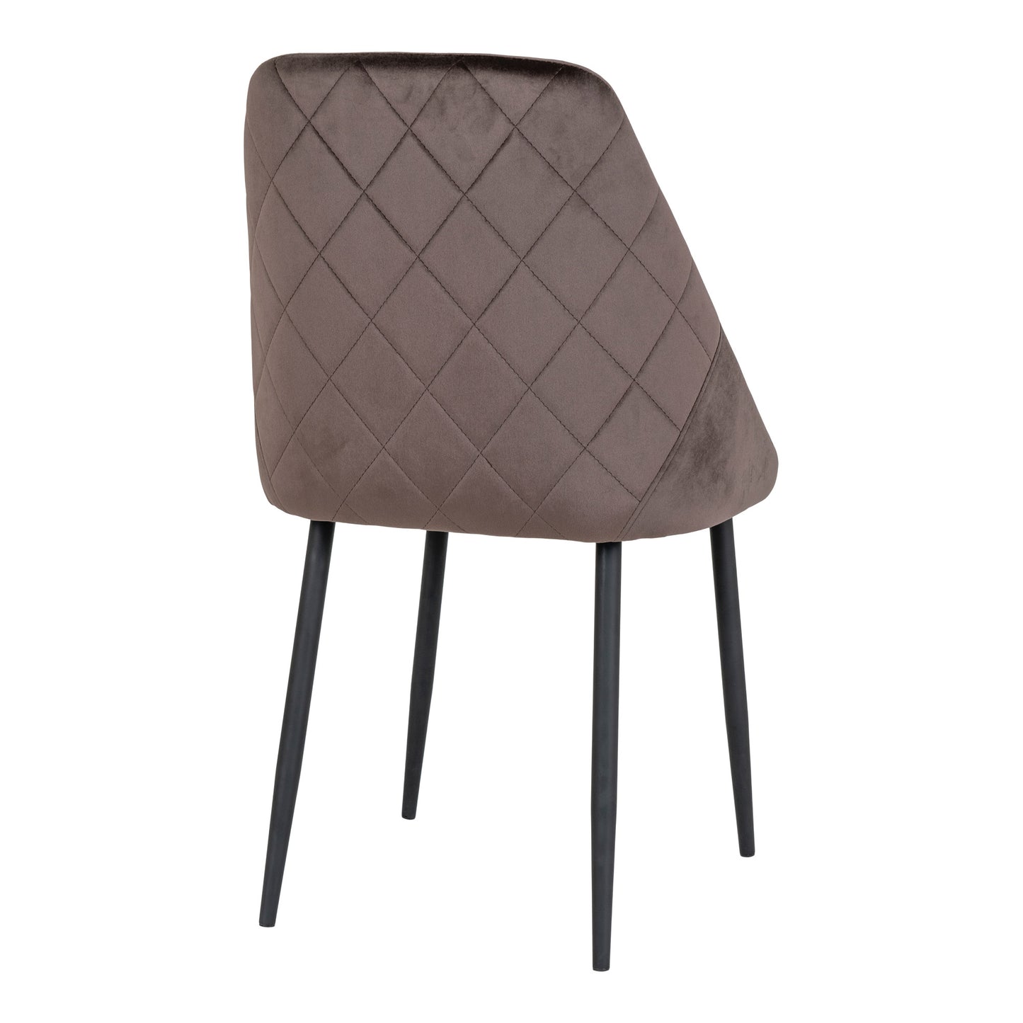 Design Stuhl LAGOS (2er Set) braun Samt
