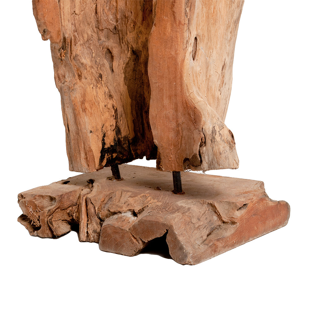 Aussergewöhnliches Deko-Objekt DROP-UNO ca. H70cm Teak Unikat