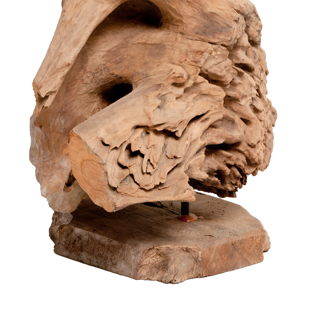 Aussergewöhnliches Deko-Objekt DROP-UNO ca. H70cm Teak Unikat