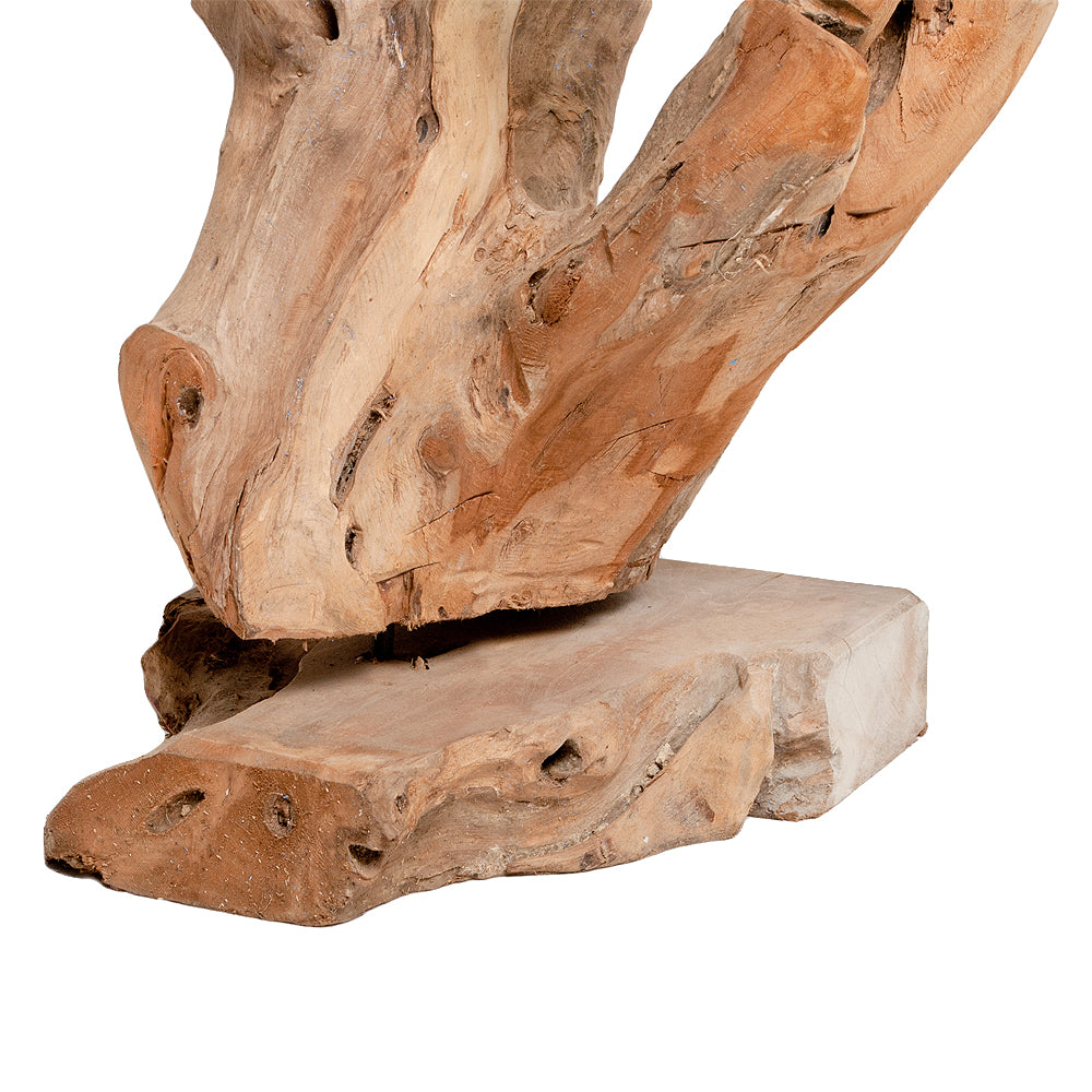 Einzigartiges Deko-Objekt DROP-TRIO ca. H100cm Teak