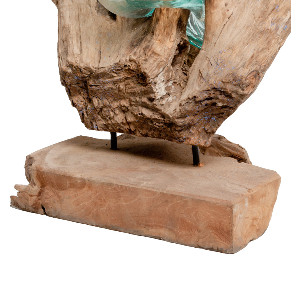 Einzigartiges Deko-Objekt DROP-TRIO ca. H100cm Teak