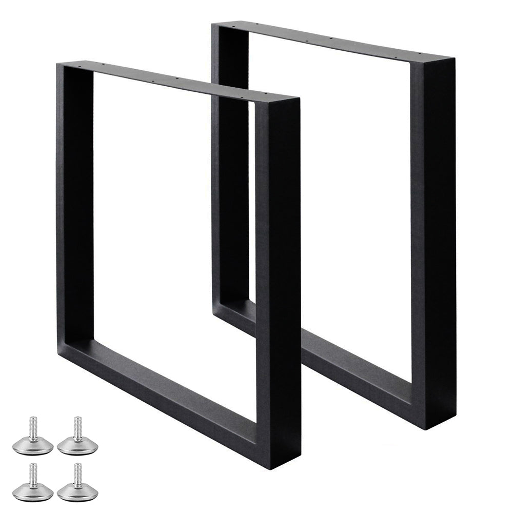 Esstischgestell WELL-U-BIG 8x4cm Schwarz pulverbeschichtet