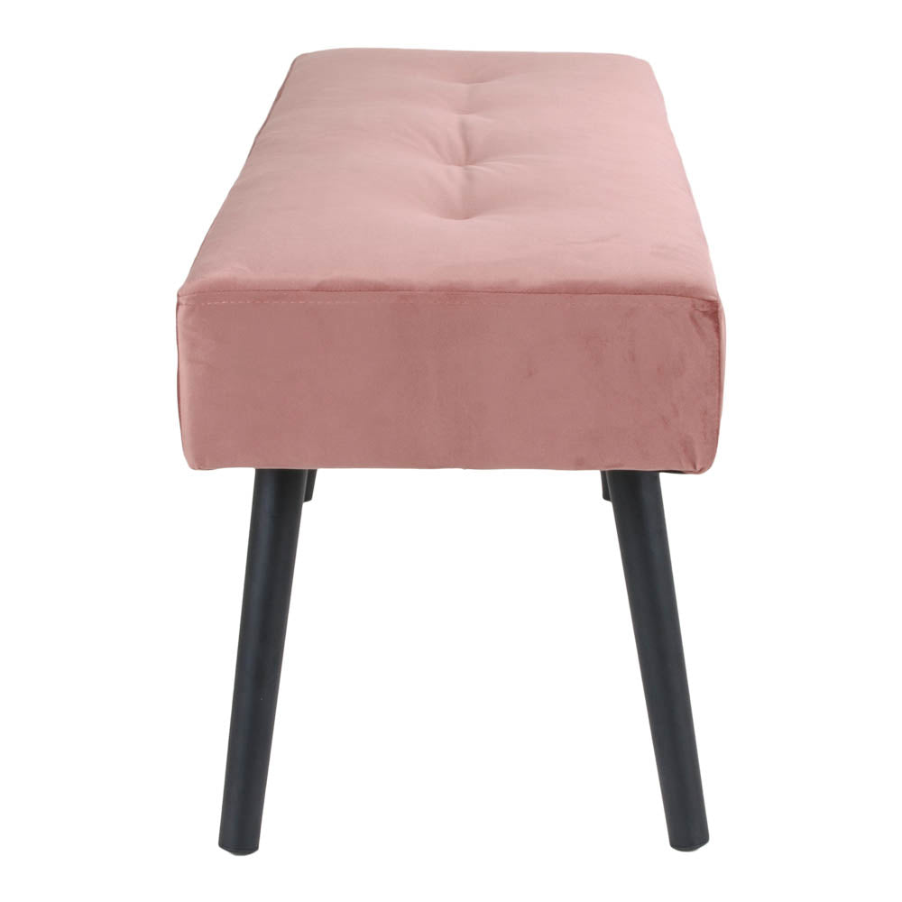 Elegante Bank BISKY rose Samt ca. 100cm