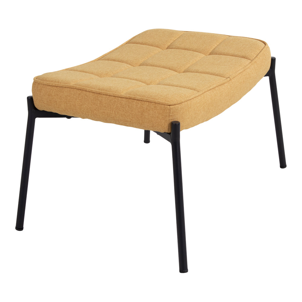 CORDERO Fußstütze in curry Samt mit schwarzen Beinen