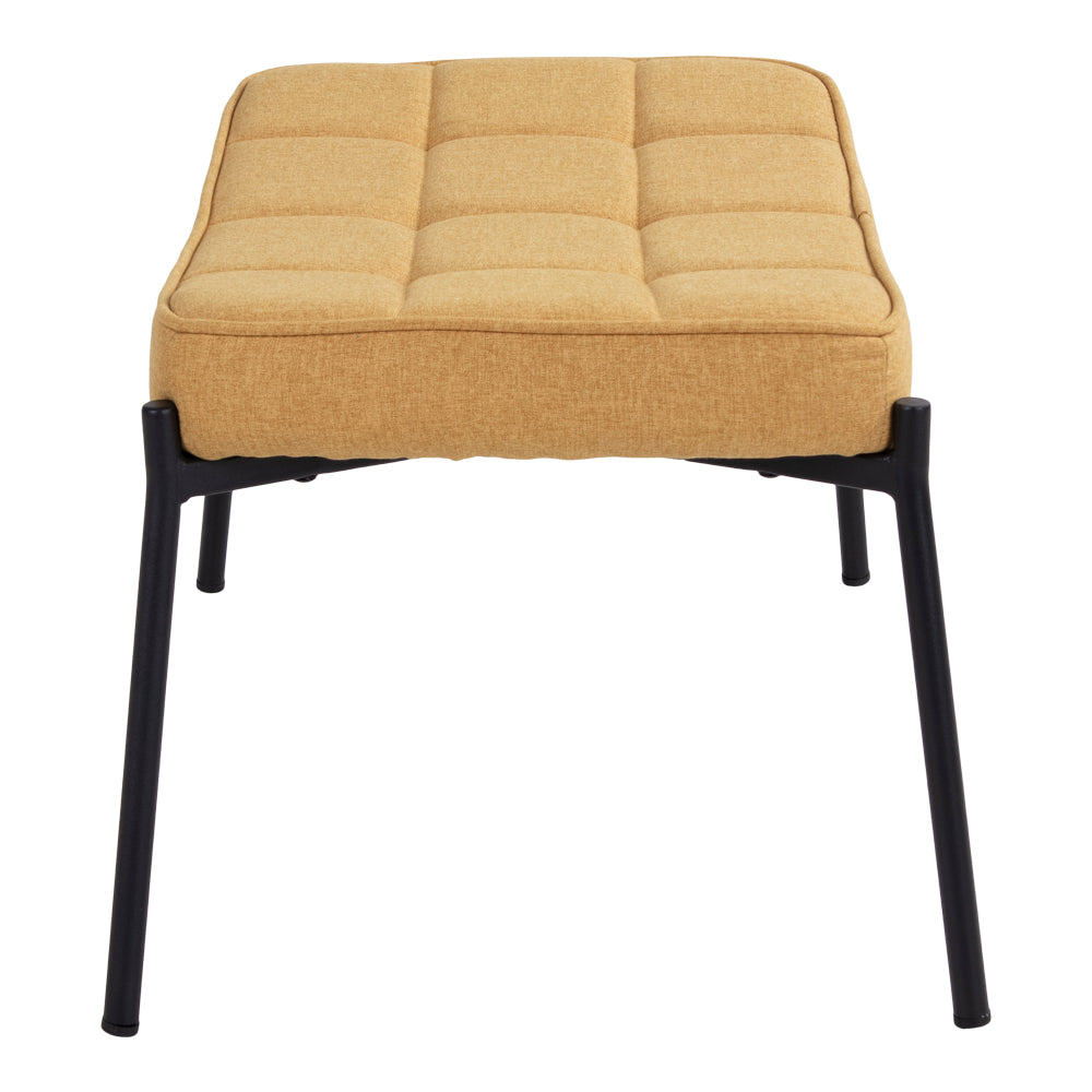 CORDERO Fußstütze in curry Samt mit schwarzen Beinen