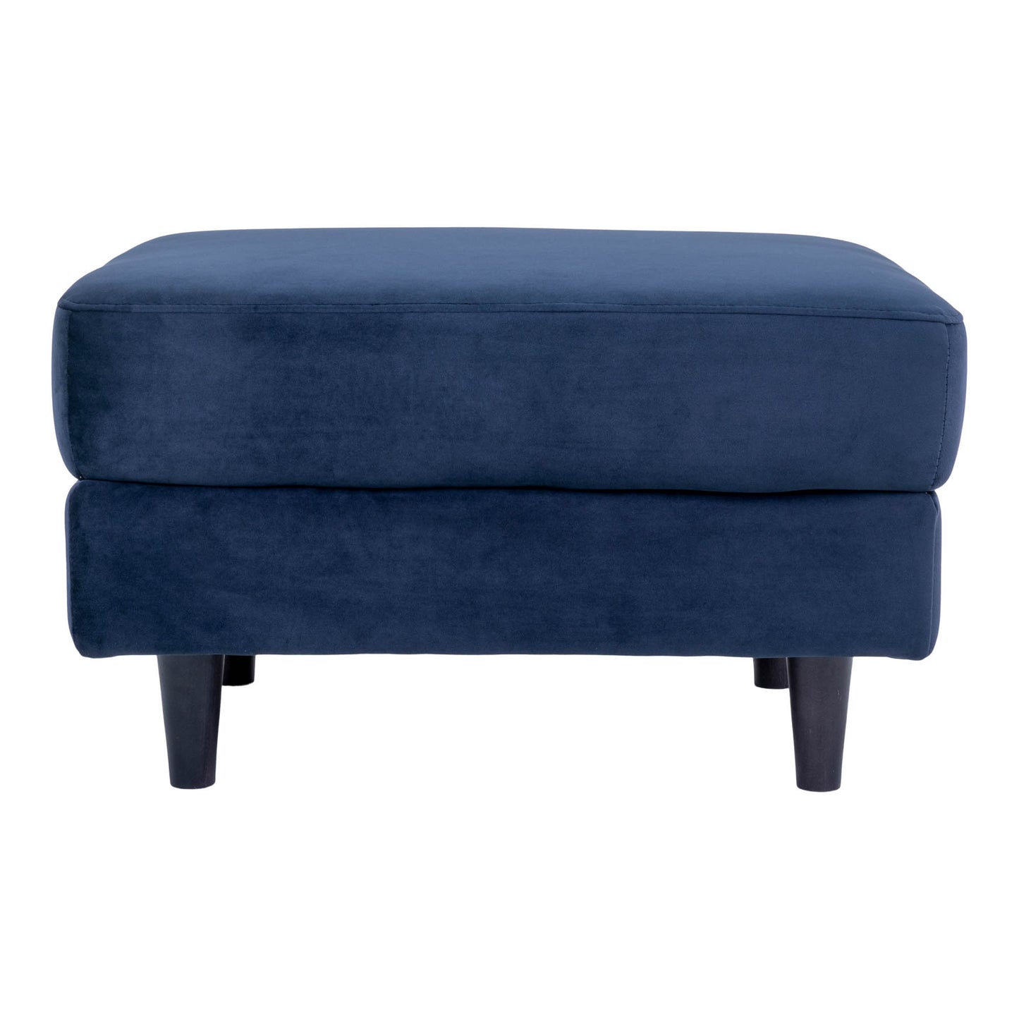 Retro Samt-Hocker ITALY in royal-blau ca. 52x68xH42cm