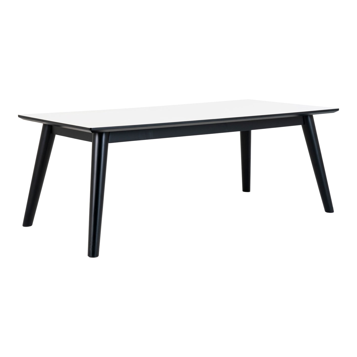 Design Couchtisch MALMÖ in weiss/schwarz