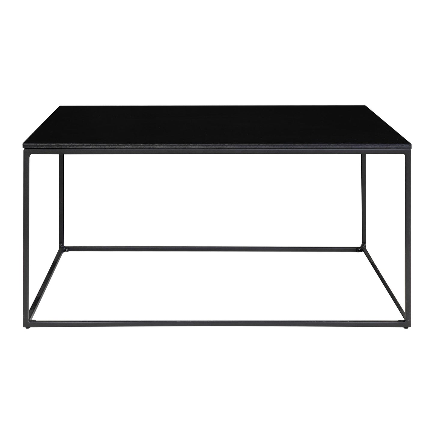 Design Couchtisch LEVEN schwarz ca. 60x90x45cm Retro-Stil