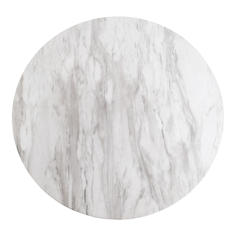 Stylischer Esstisch ZANOL in Marmor-Look ca. D70cm