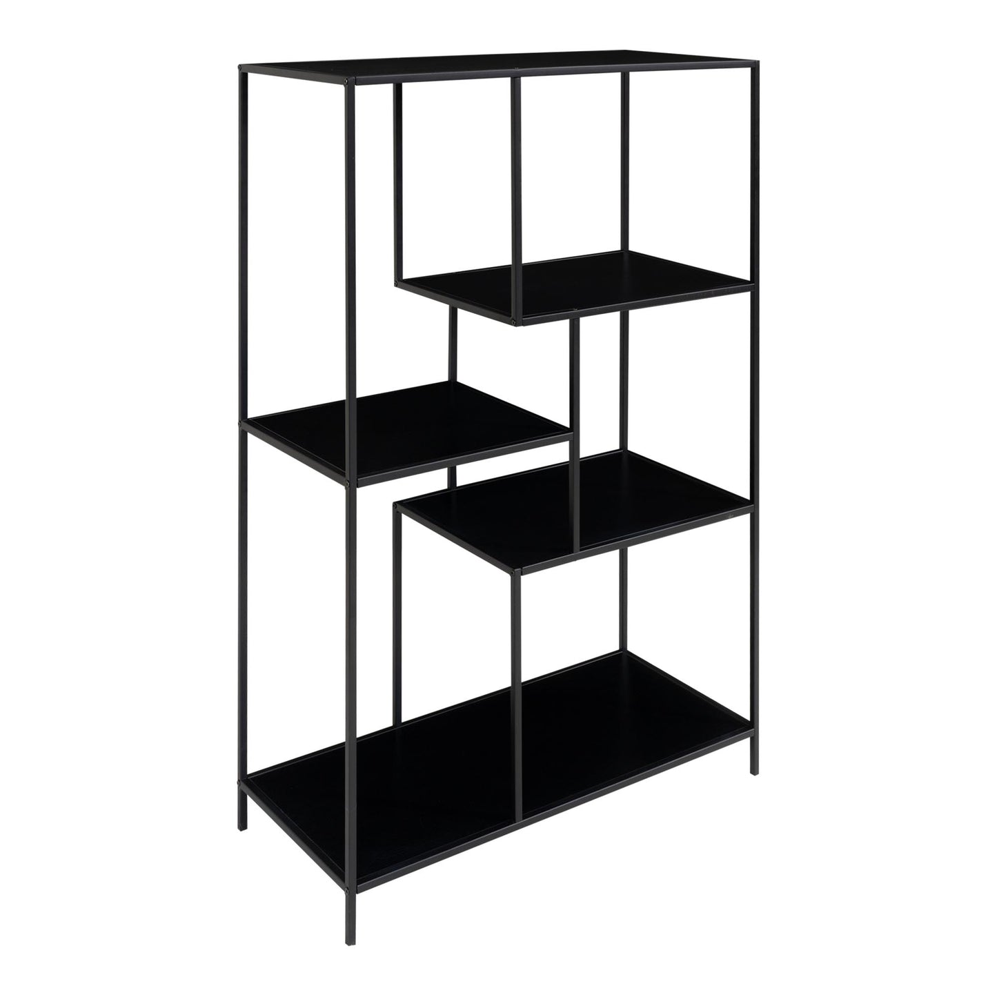 Modernes Regal LEVEN schwarz ca.36x80x120 cm