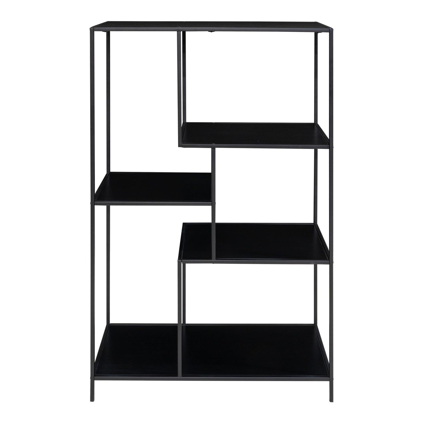 Modernes Regal LEVEN schwarz ca.36x80x120 cm