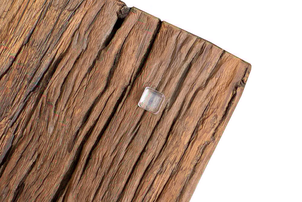 Unikat Esstisch OLD TEAK 200cm inkl. Glasplatte und Stahlgestell