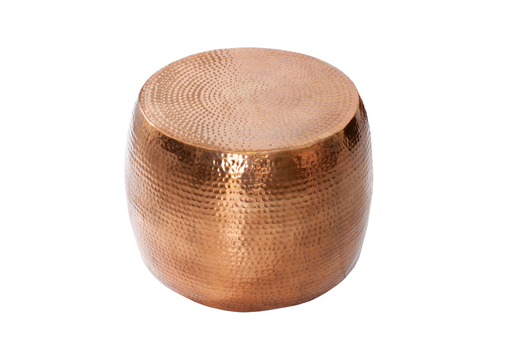 Stylischer Beistelltisch MARTELLO Aluminium ca.60cm kupfer