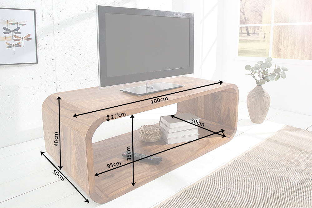 Design Couchtisch LALITA ca.100x50cm Palisander TV-Board
