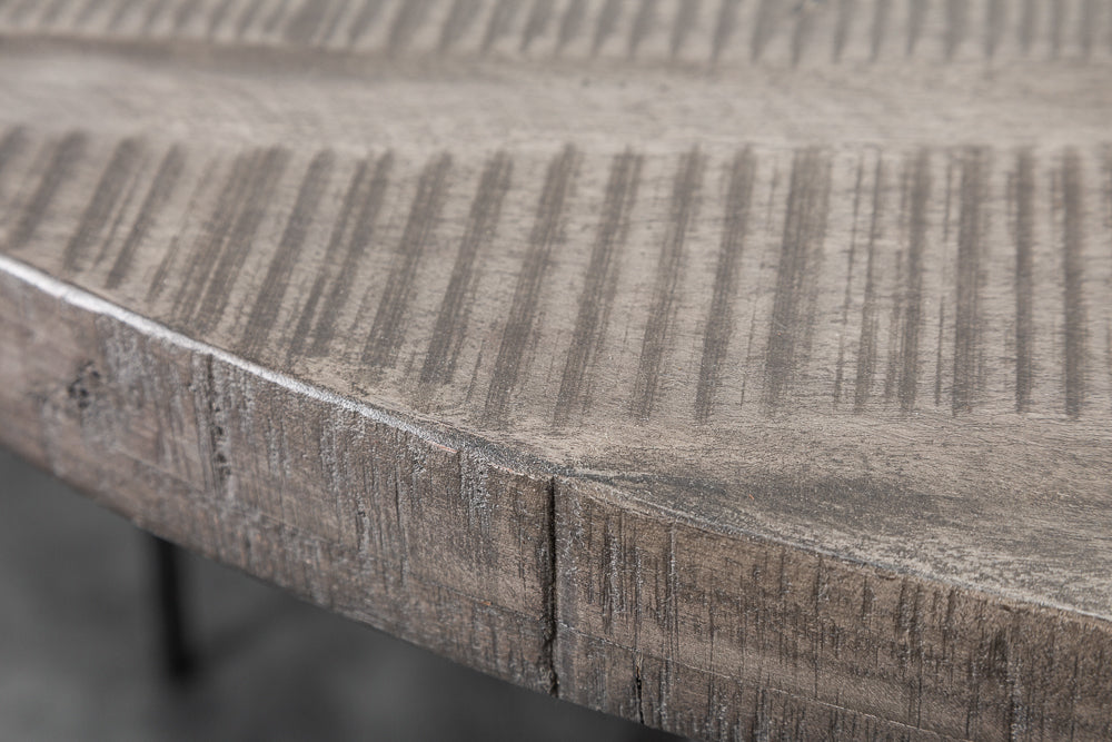Mango Esstisch ARTE 120cm grau Industrie-Design Gestell