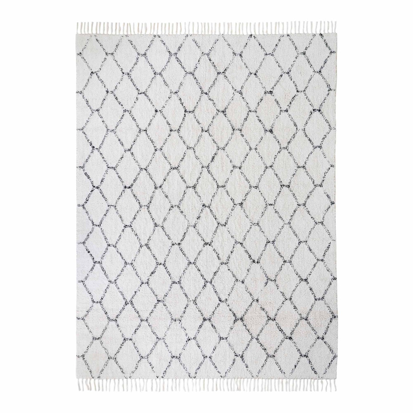 Handgewebter Baumwoll-Teppich RUGGO ca.240x180 cm