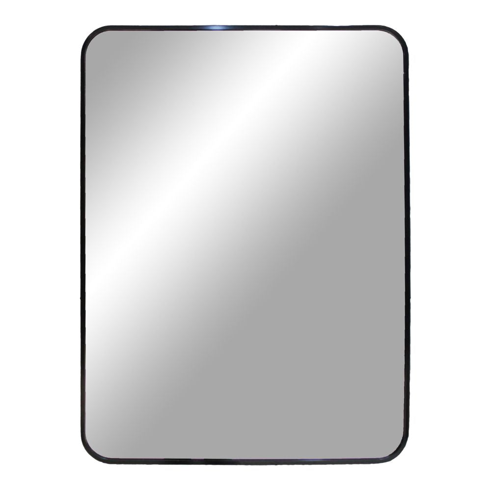 Moderner Spiegel BARCA schwarz 70x50cm Aluminium