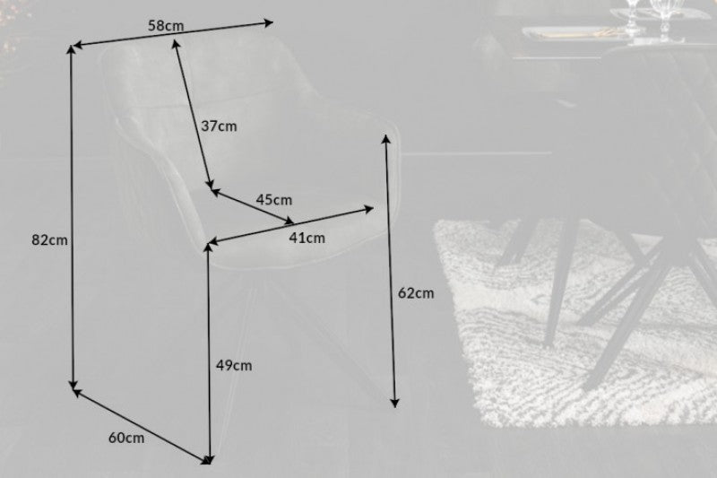 Eleganter Drehstuhl HORA Samt dunkelgrün Retrostil Armlehnen