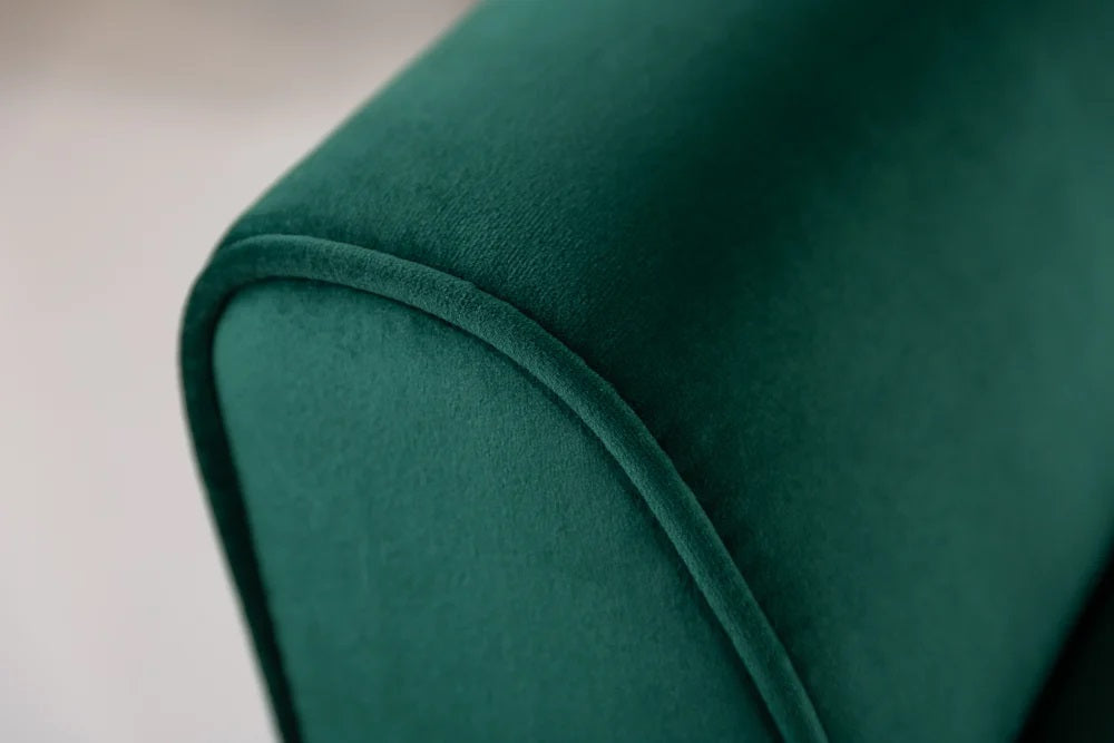 Elegante Sitzbank CAROLIN 90cm grün Samt