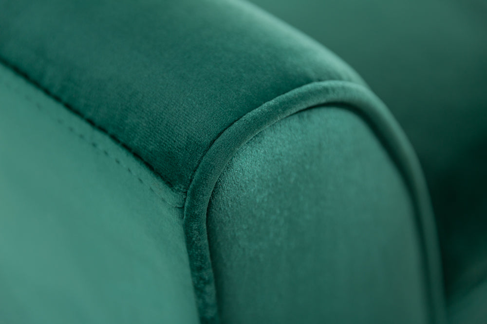 Elegante Sitzbank CAROLIN 90cm grün Samt