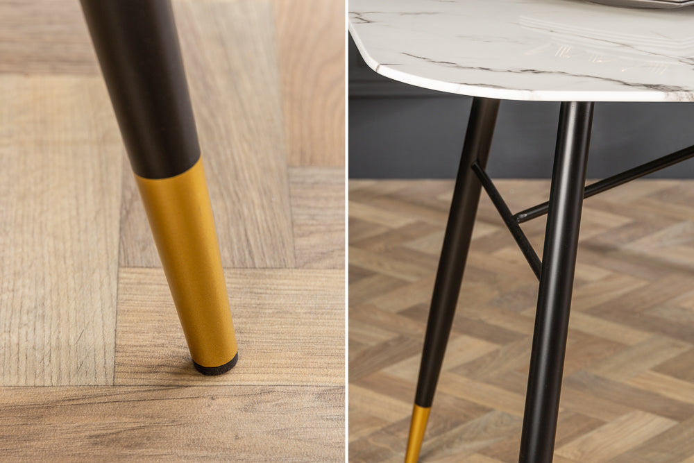 Eleganter Esstisch ROMA 180cm weiss Marmor-Optik