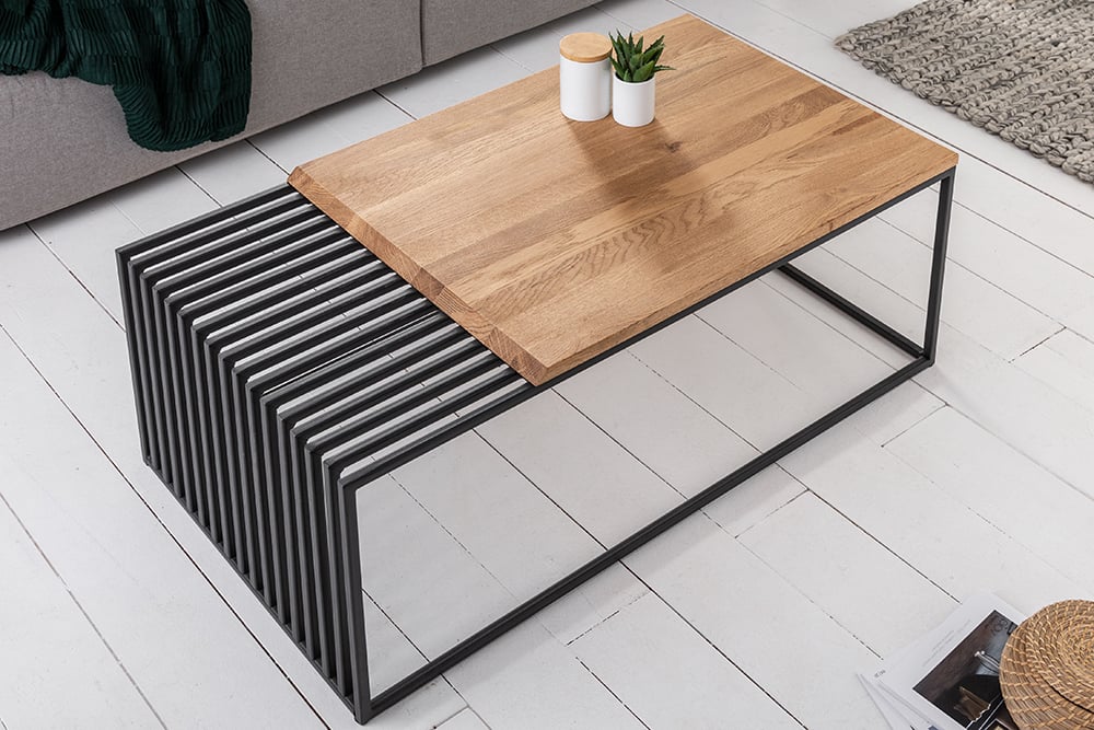 Design Couchtisch STRIVE 100cm Eiche geölt