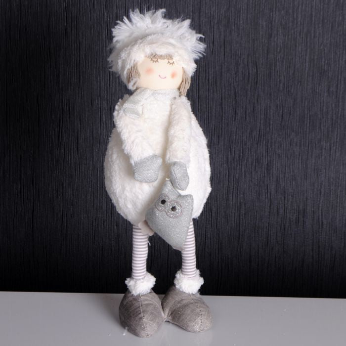 SIA Wintermädchen mit Eulentasche 44cm