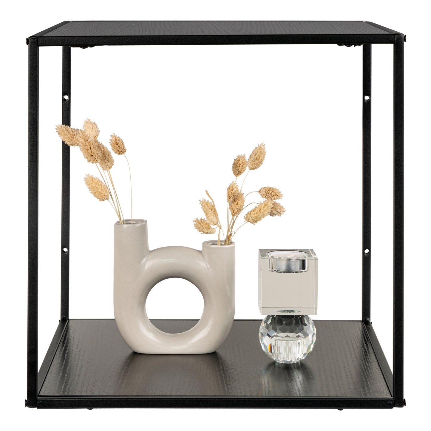 Modernes Wandregal LEVEN schwarz