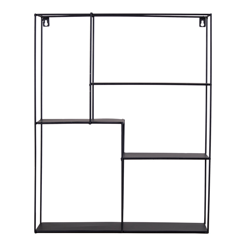 Modernes Regal HENK-B schwarzer Metallrahmen ca. 50x40cm