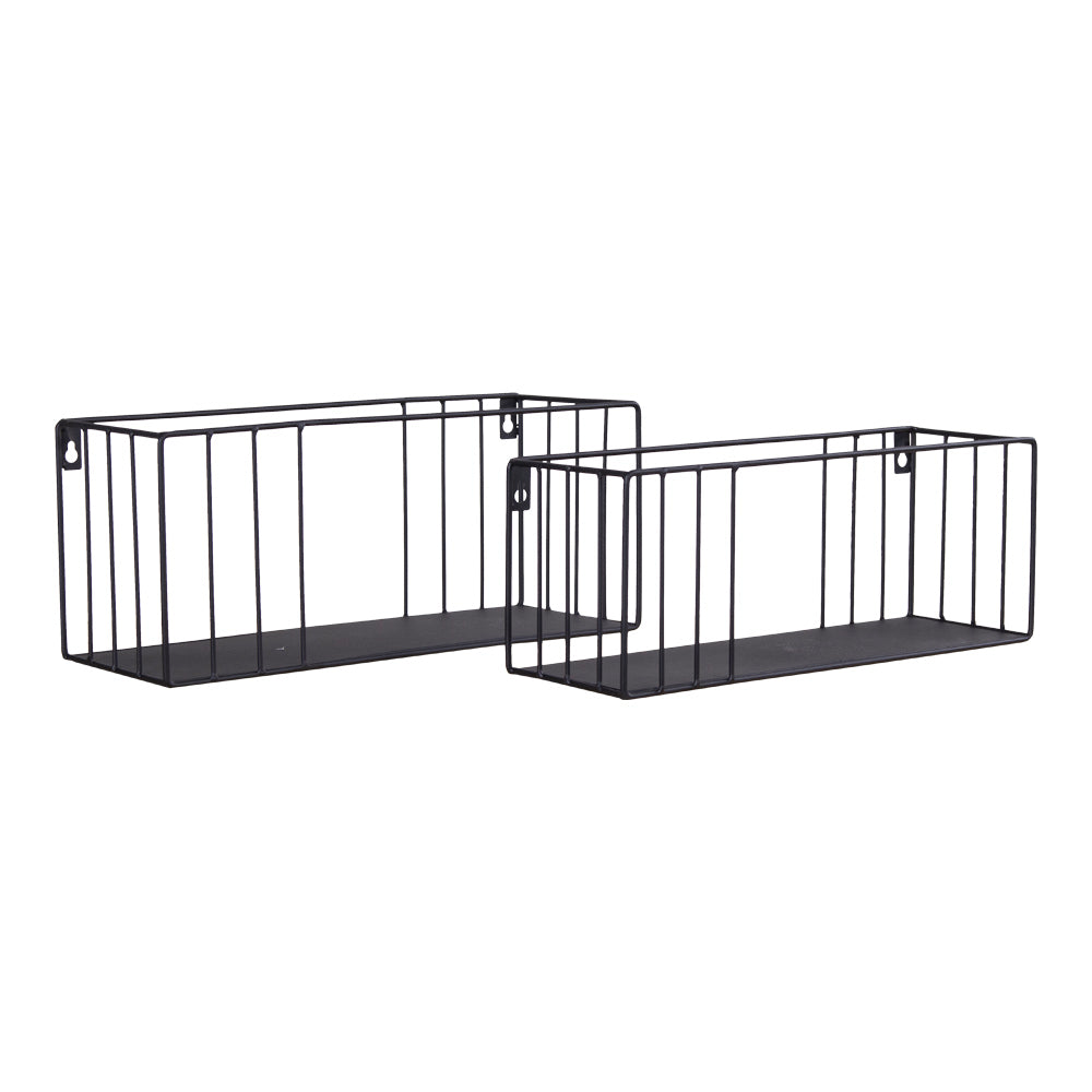 Modernes 2er Set Metall-Regal OSLO ca. B36/38cm