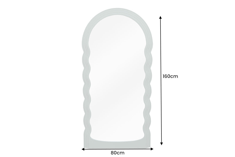 Extravaganter Rundbogen Design Spiegel 160x80cm FORMOSA grün