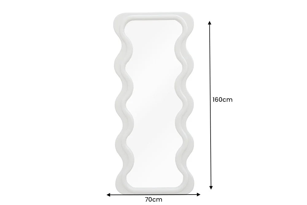 Extravaganter Design Spiegel 160x70cm FORMOSA greige
