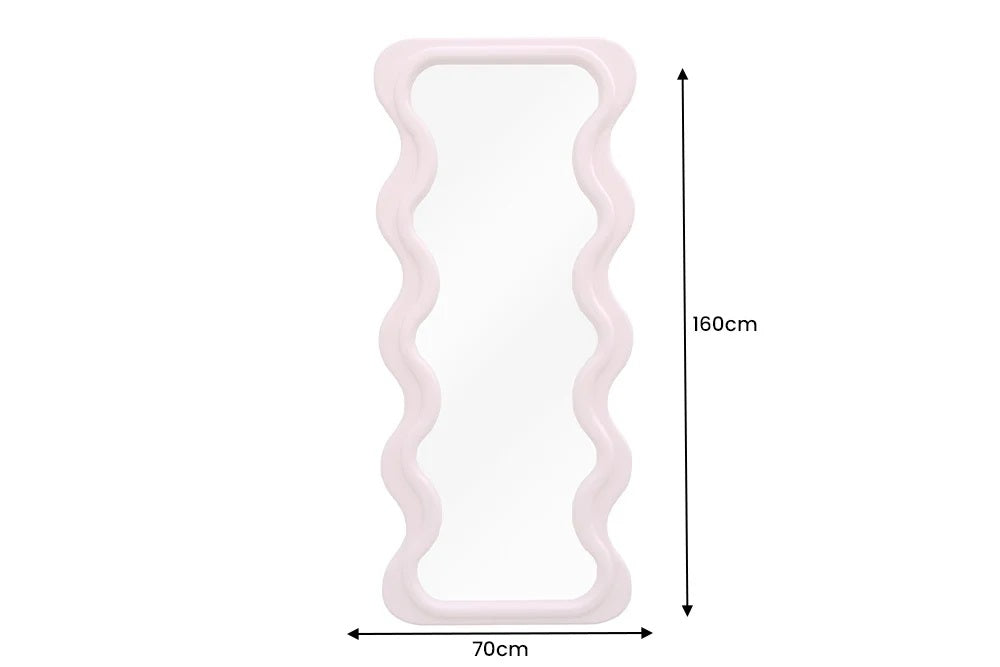 Extravaganter Design Spiegel 160x70cm FORMOSA rosa