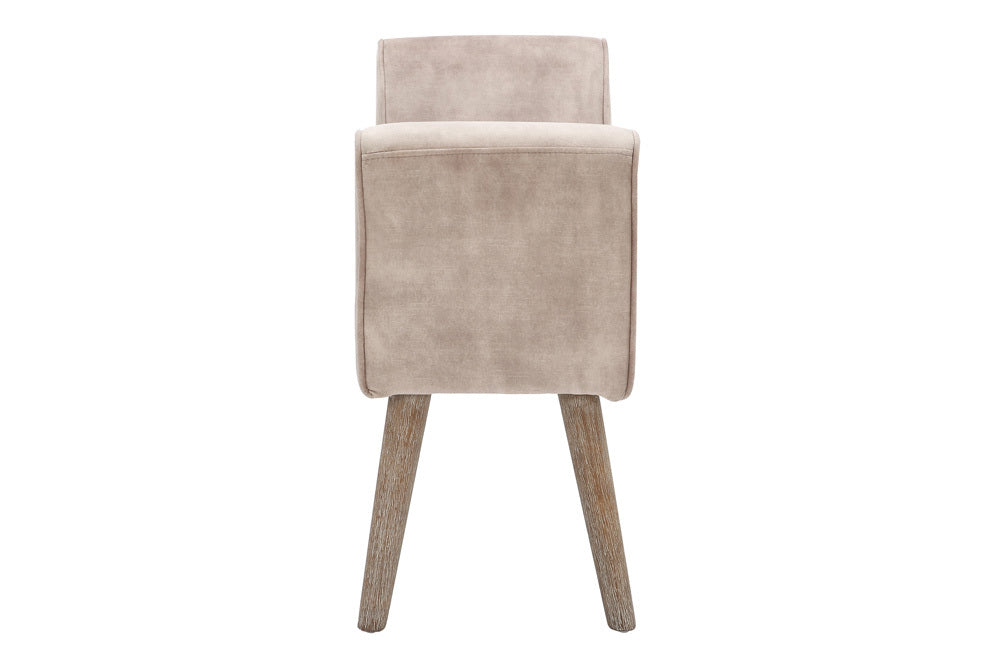 Elegante Sitzbank CAROLIN 90cm beige Samt